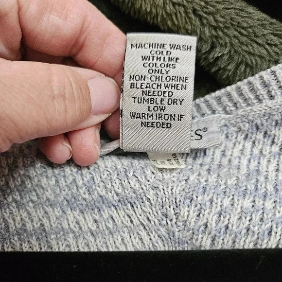 Catherine's Heather Blue Long Sleeve Sweater Tunic Women’s Size 2X, Coastal - Picture 6 of 6